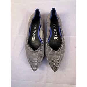 Rothy's The Point Gray Birdseye‎ Knit Flats Womens Shoes Size 6.5
